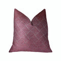 Plutus Boysenberry Pink And Cream Handmade Luxury Pillow