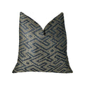 Plutus City Lights Blue Handmade Luxury Pillow