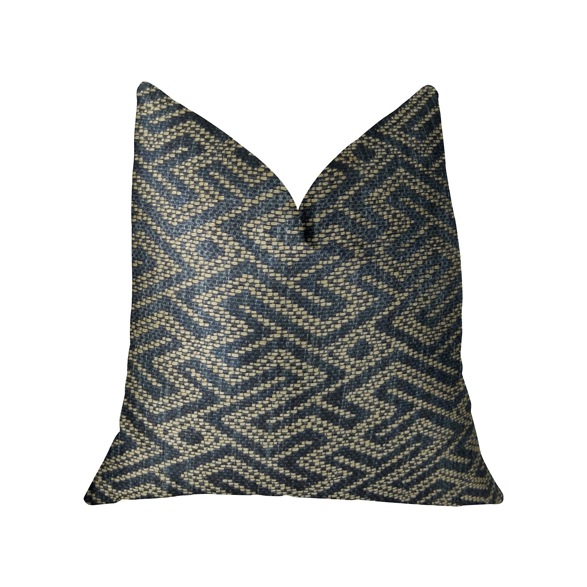Plutus City Lights Blue Handmade Luxury Pillow