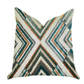Plutus Crescent Peak Multi Green Luxury Throw Pillow