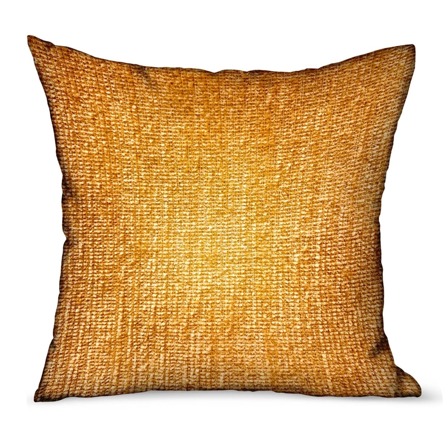 Plutus Honey Lust Brown Solid Luxury Outdoor Indoor Throw Pillow