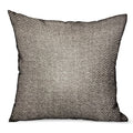 Plutus Jagged Ash Gray Chevron Luxury Outdoor Indoor Throw Pillow