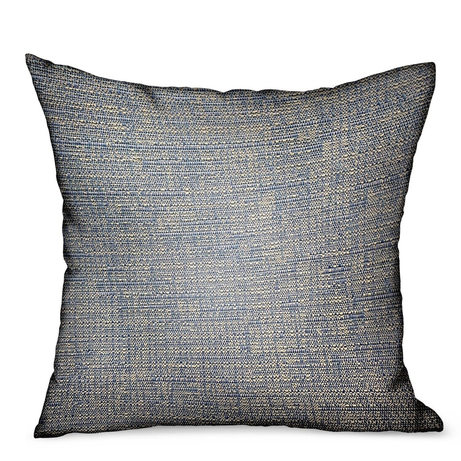 Plutus Oxford Blaze Blue Solid Luxury Outdoor Indoor Throw Pillow