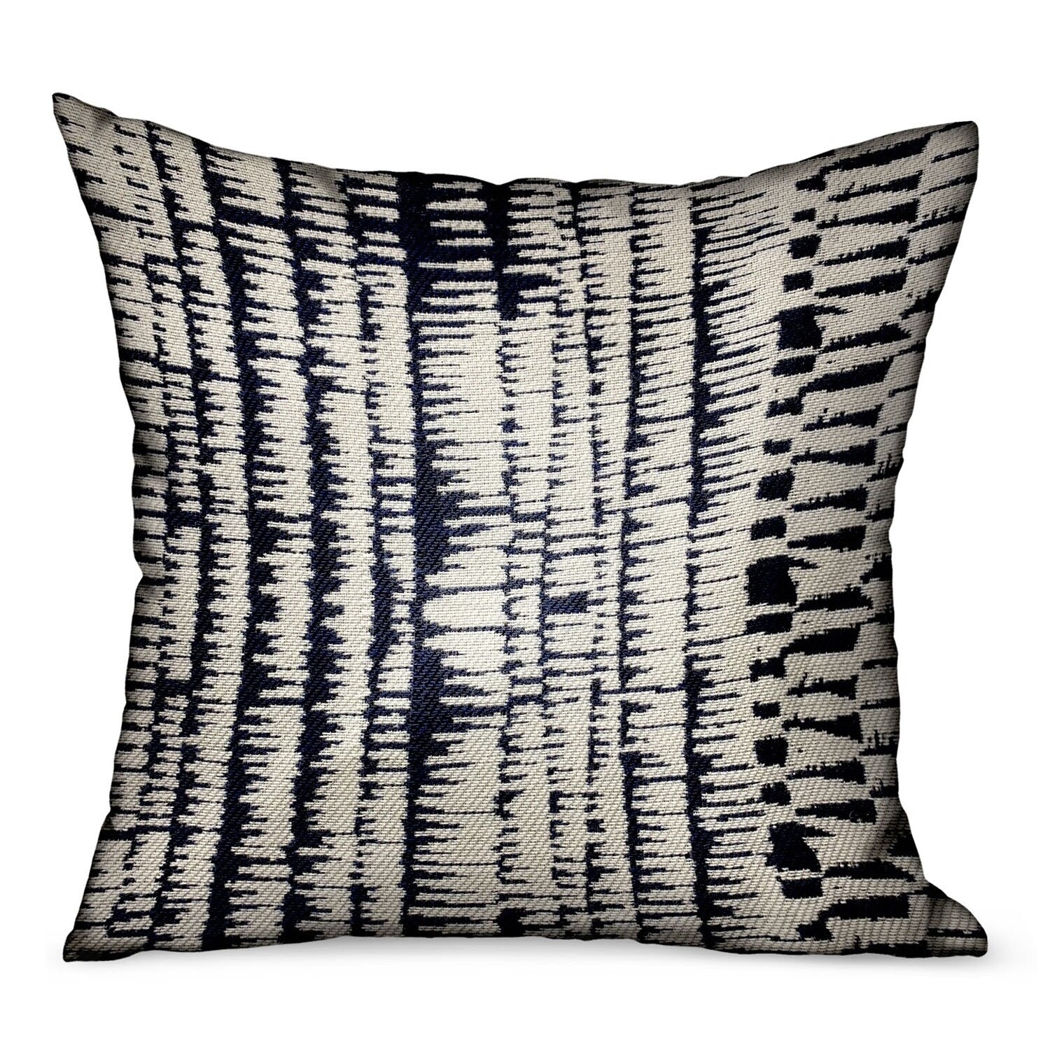 Plutus Radiant Beryl Blue Abstract Luxury Outdoor Indoor Throw Pillow