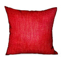Plutus Scarlet Zest Red Solid Luxury Outdoor Indoor Throw Pillow