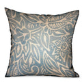 Plutus Serene Oasis Blue Cream Floral Luxury Outdoor Indoor Throw Pillow