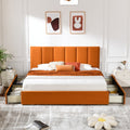 Plywood Frame Platform Bed With Storage Drawers