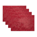 Poinsettia Elegance Jacquard Holiday Placemat 13X19