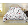 Pointehaven 180 Gsm Cotton Flannel Luxury Printed Duvet Set