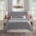 Pointehaven 200Tc Cotton Knotted Pintuck Duvet Set