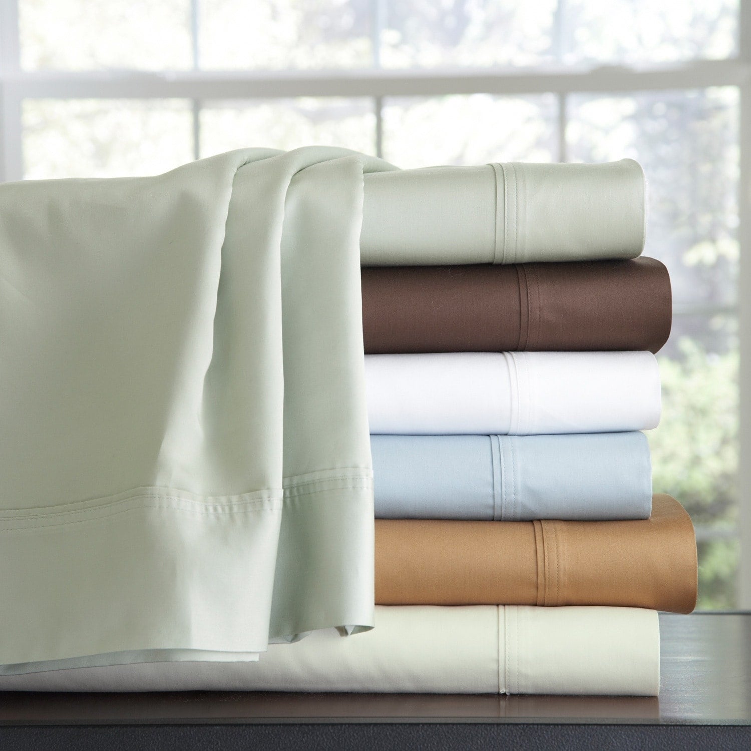 Pointehaven 500 Thread Count Cotton 3 Piece Duvet Cover Set