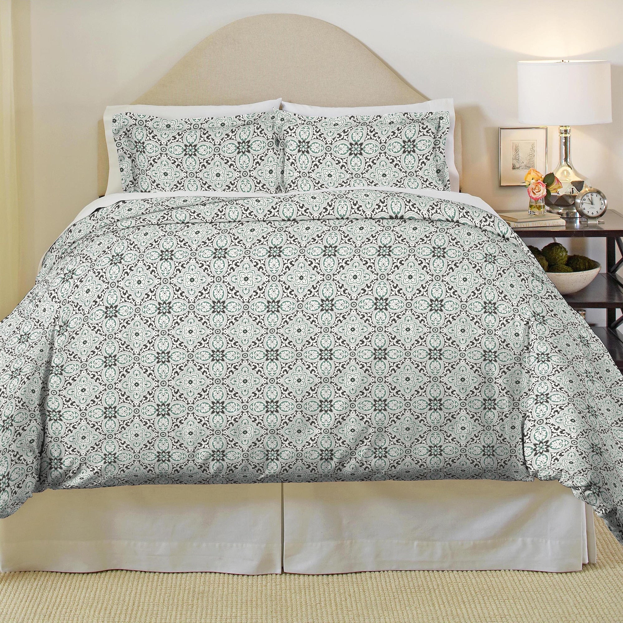 Pointehaven Ankara Heavy Weight Cotton Flannel 3 Piece Duvet Set