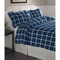 Pointehaven Ashby Plaid Cotton Flannel Oversized Duvet Set