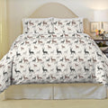 Pointehaven Autumn Deer Heavy Weight Cotton Flannel 3 Piece Duvet Set