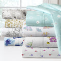 Pointehaven Combed Cotton Crisp Percale Printed 2 Pc Pillow Cases