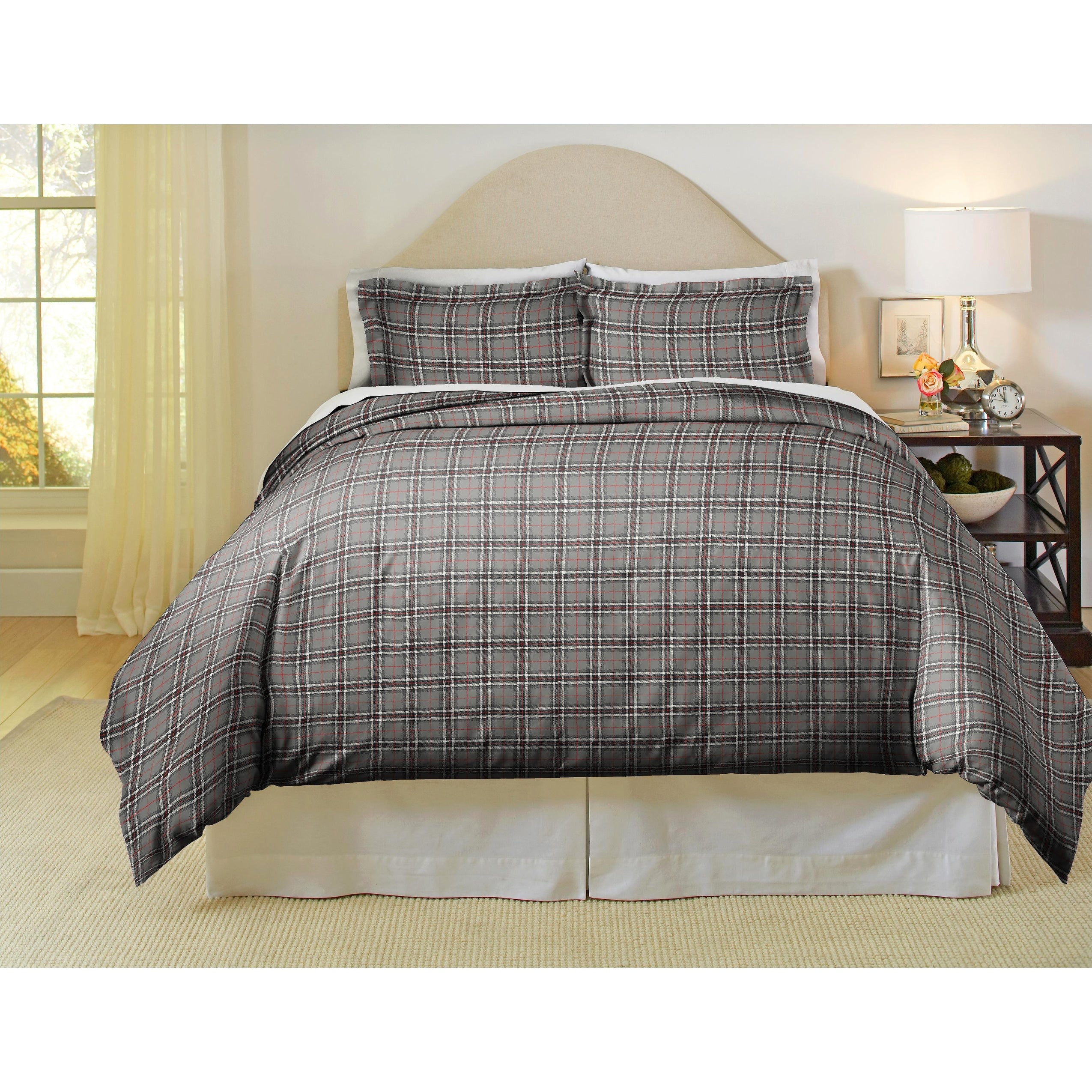Pointehaven Derby 180 Gsm Luxury Flannel Duvet Set