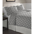Pointehaven Polar Bear Cotton Flannel Oversized Duvet Set