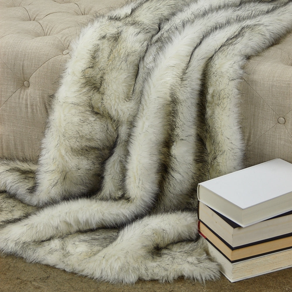 Polar Bear Faux Fur Luxury Throw Throw 36W X 60L