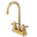 Polished Brass Two Handle Bar Faucet