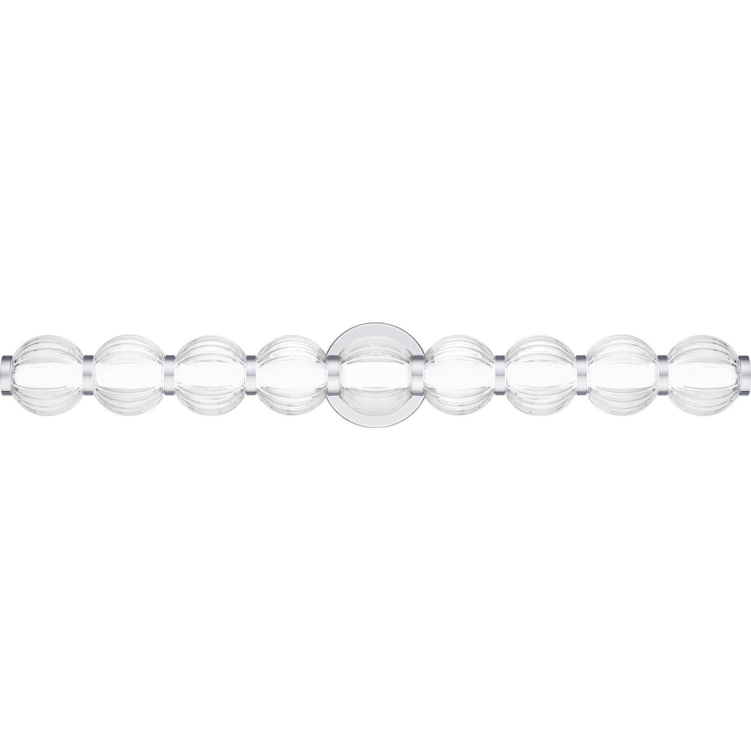 Polished Chrome Led Bathroom Vanity Light Light From The Elway Collection