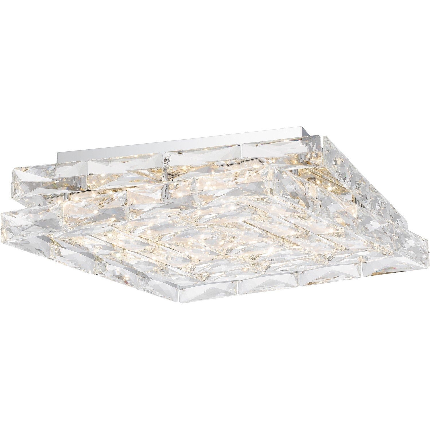 Polished Chrome Led Flush Mount From The Milania Collection