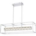 Polished Chrome Led Linear Chandelier From The Dazzle Collection