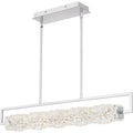 Polished Chrome Led Linear Chandelier From The Klass Collection