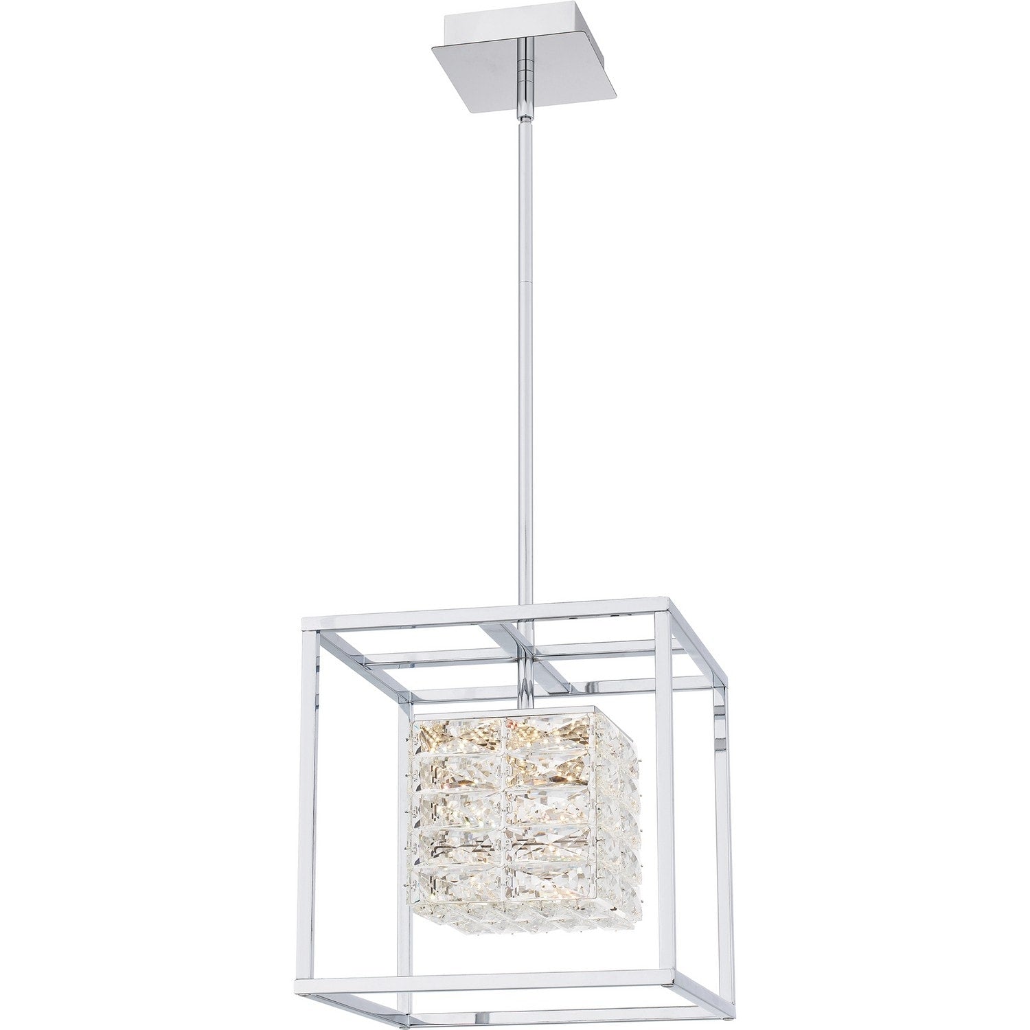 Polished Chrome Led Pendant From The Dazzle Collection