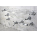 Naples Chrome 5 Piece Bathroom Accessory Set Silver