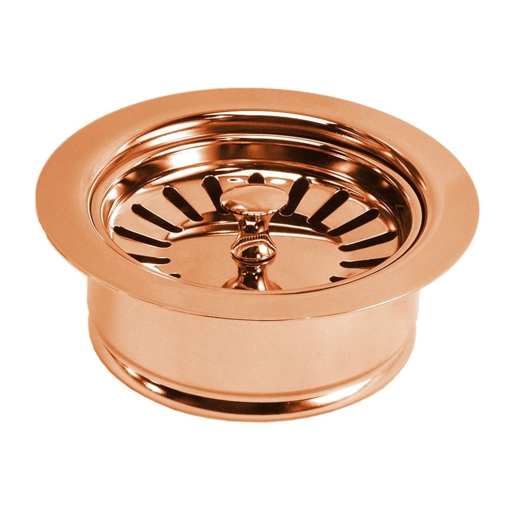 Polished Copper 3.5 Inch Disposer Trim Basket Strainer