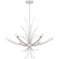 Polished Nickel Six Light Chandelier From The Kiera Collection