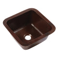 Sinkology Pollock Dual Copper 12 Copper Bar Prep Sink In Aged Copper Black
