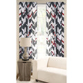 Pologear Multicolored Polyester Microfiber Valor Window Curtain Panel