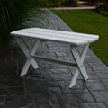 Outdoor Folding Oval Coffee Table Recycled Plastic