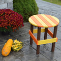 Outdoor Round Side Table Recycled Plastic