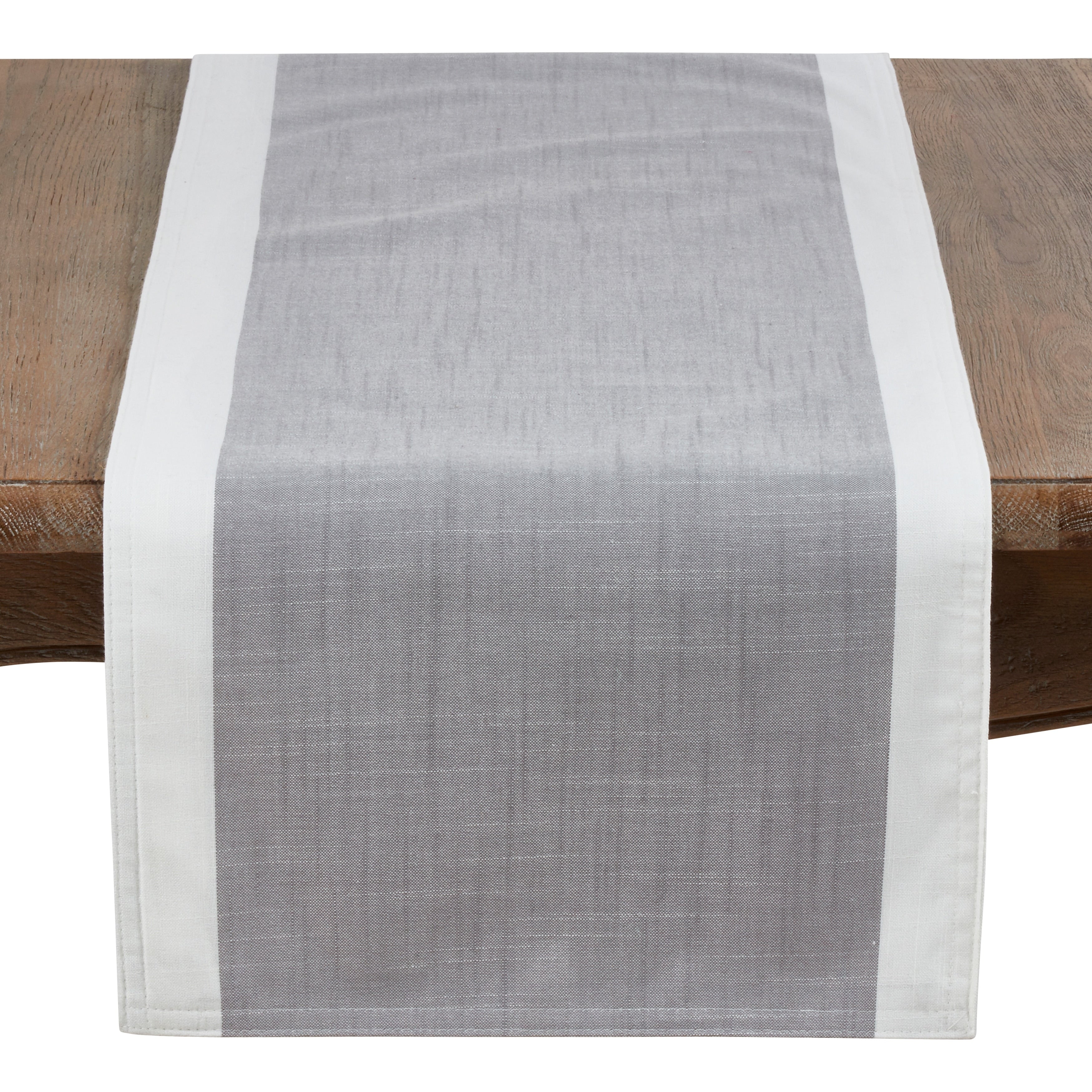 Poly Runner With White Band Border
