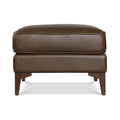 Poly Bark Essex Genuine Italian Leather Rectangular Ottoman