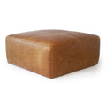Sequoia Ottoman In Cognac Tan