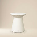 Vetra Sculptural Pedestal Concrete Side Table