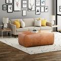 Strick Bolton Kippi Leather Ottoman