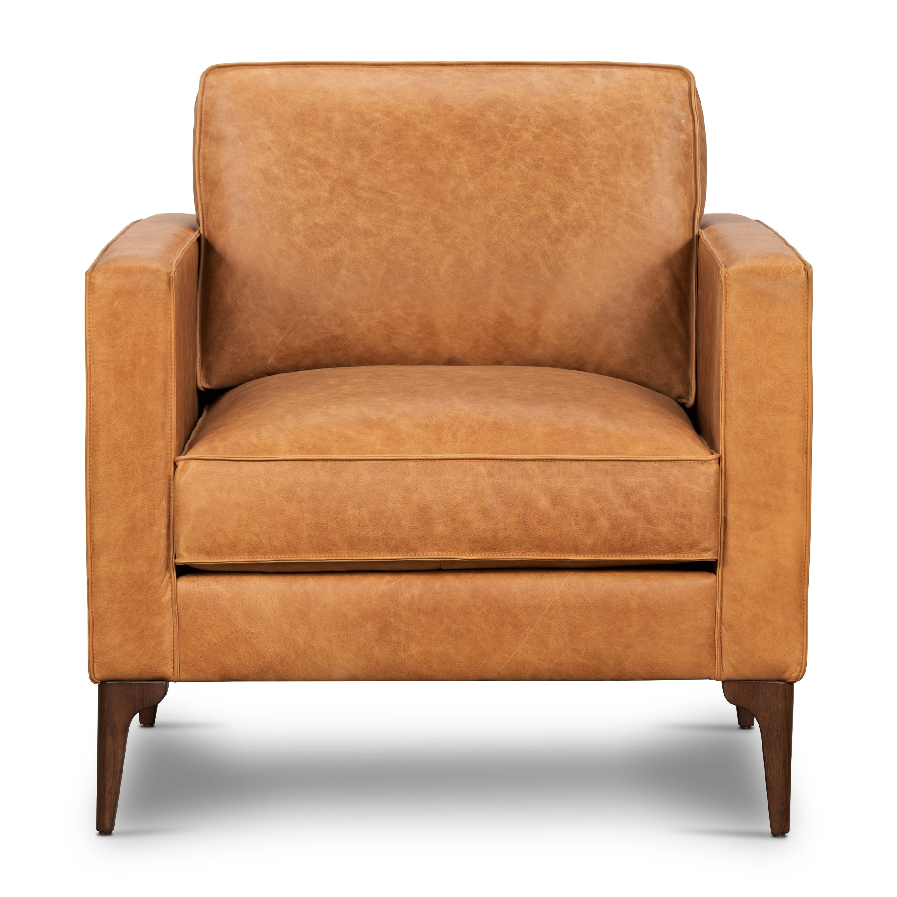 Poly And Bark Mateo Leather Lounge Chair.