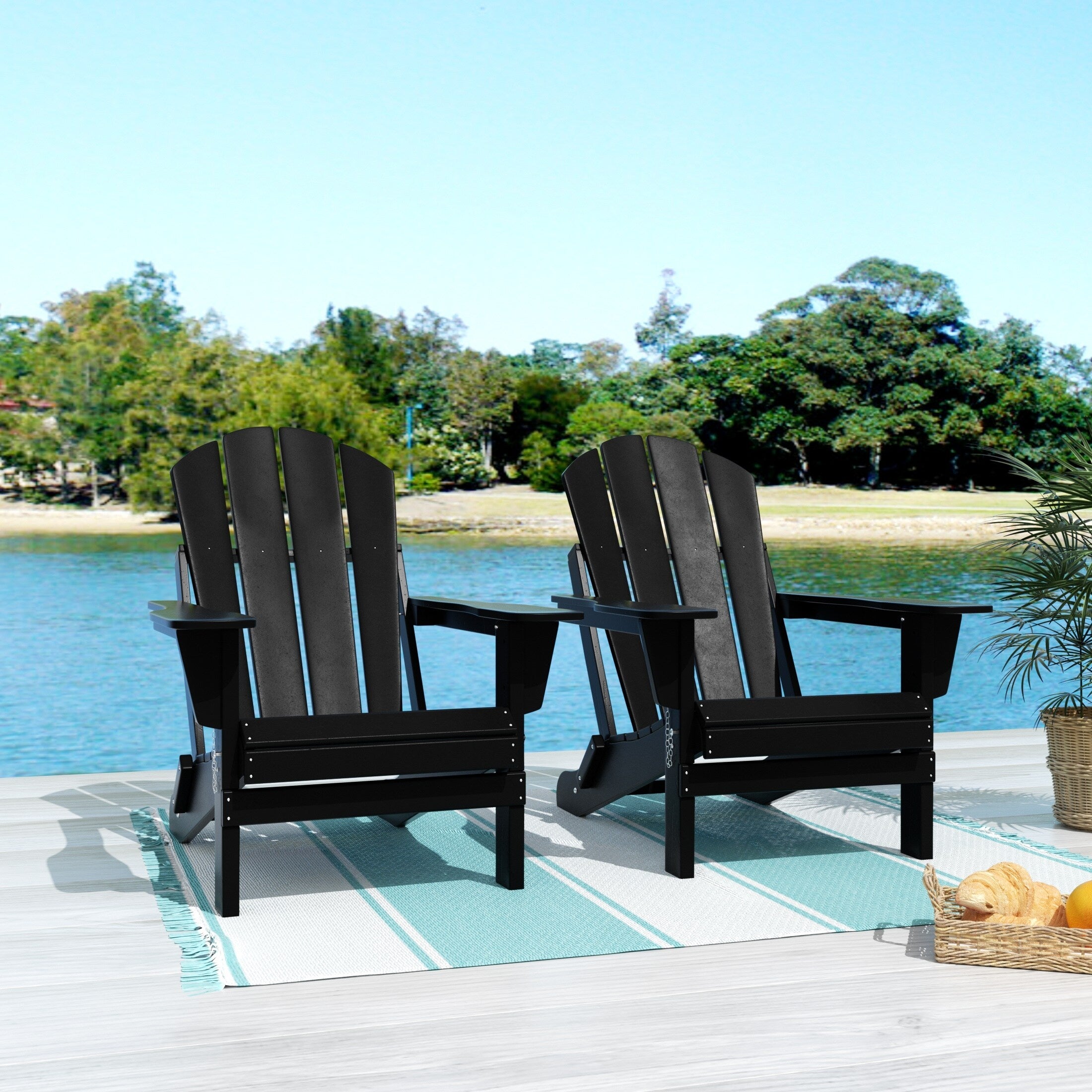 Laguna Poly Adirondack Chair Set Of 2 By Westin Outdoor