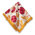 Pomegranate Yellow Cotton Napkins Set Of 6