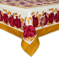 Pomegranate Yellow Rectangular Cotton Tablecloth