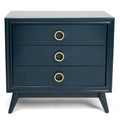 Pomeroy Indigo 3 Drawer Chest With Gold Hardware N A