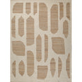 Pompano Flatweave Wool Jute Ivory Beige Area Rug