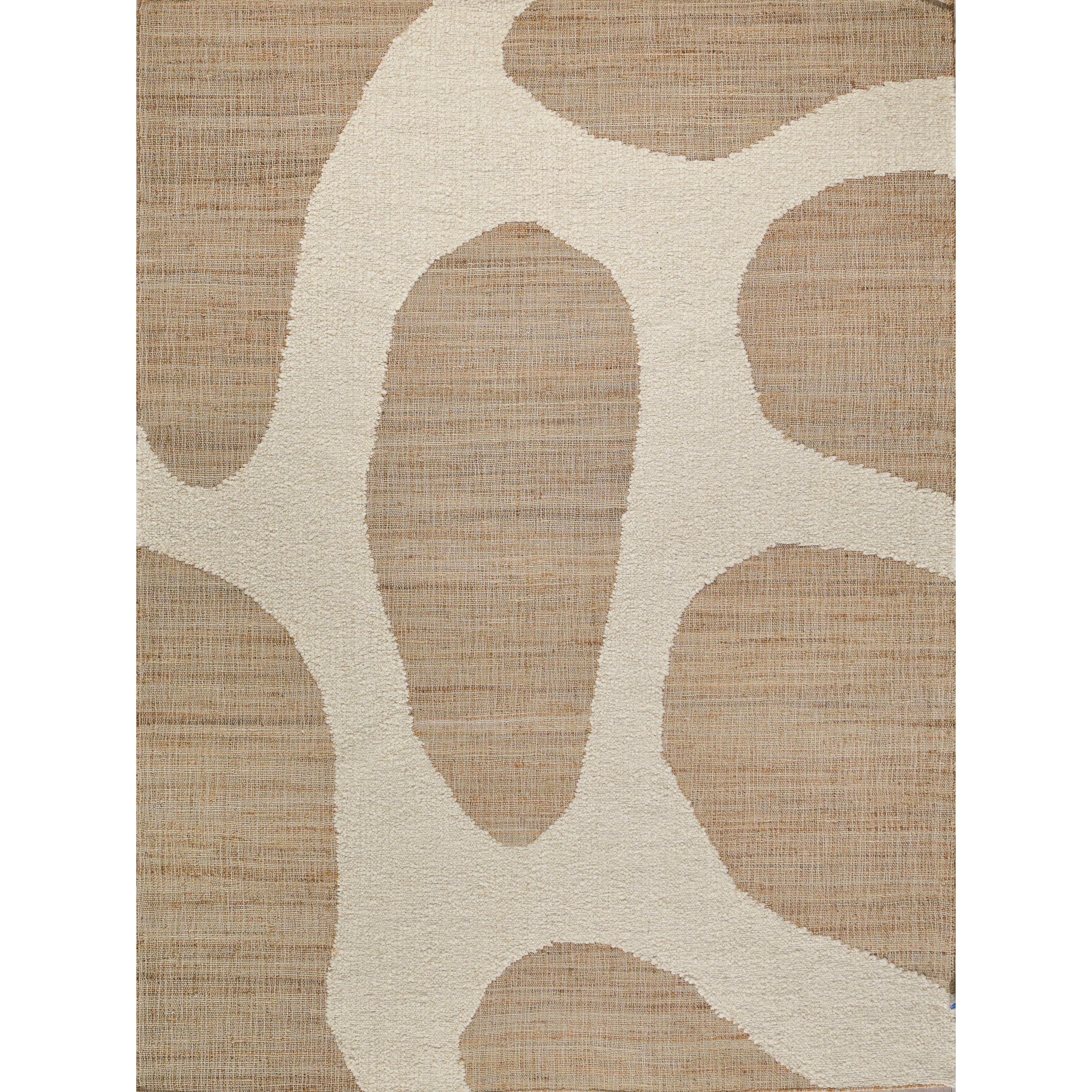Pompano Flatweave Wool Jute Ivory Beige Area Rug