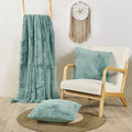 Boon Pompom Fauxfur Throw 2 Pillow Combo Set 50 X 20 20 X 20