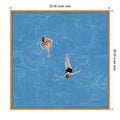 Pool Fun I By Danhui Nai Framed Canvas Wall Art Print