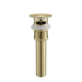 Bathroom Sink Drain With Overflow Vanity Sink Pop Up Drain Stopper